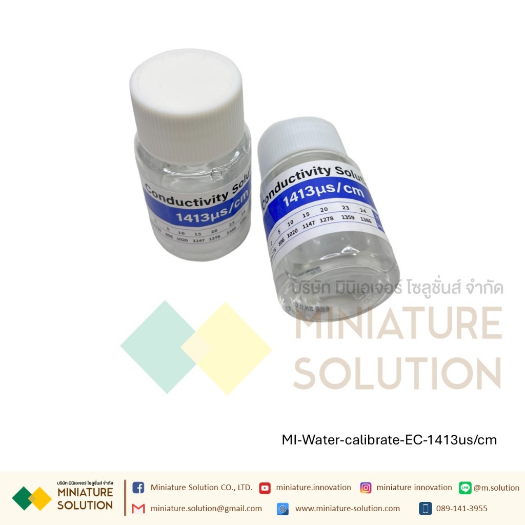 น้ำยาสอบเทียบ น้ำยาคาริเบท EC PH Sensor ทดสอบค่า ( 1413ms/cm ) ( PH6.86 / 9.18 )