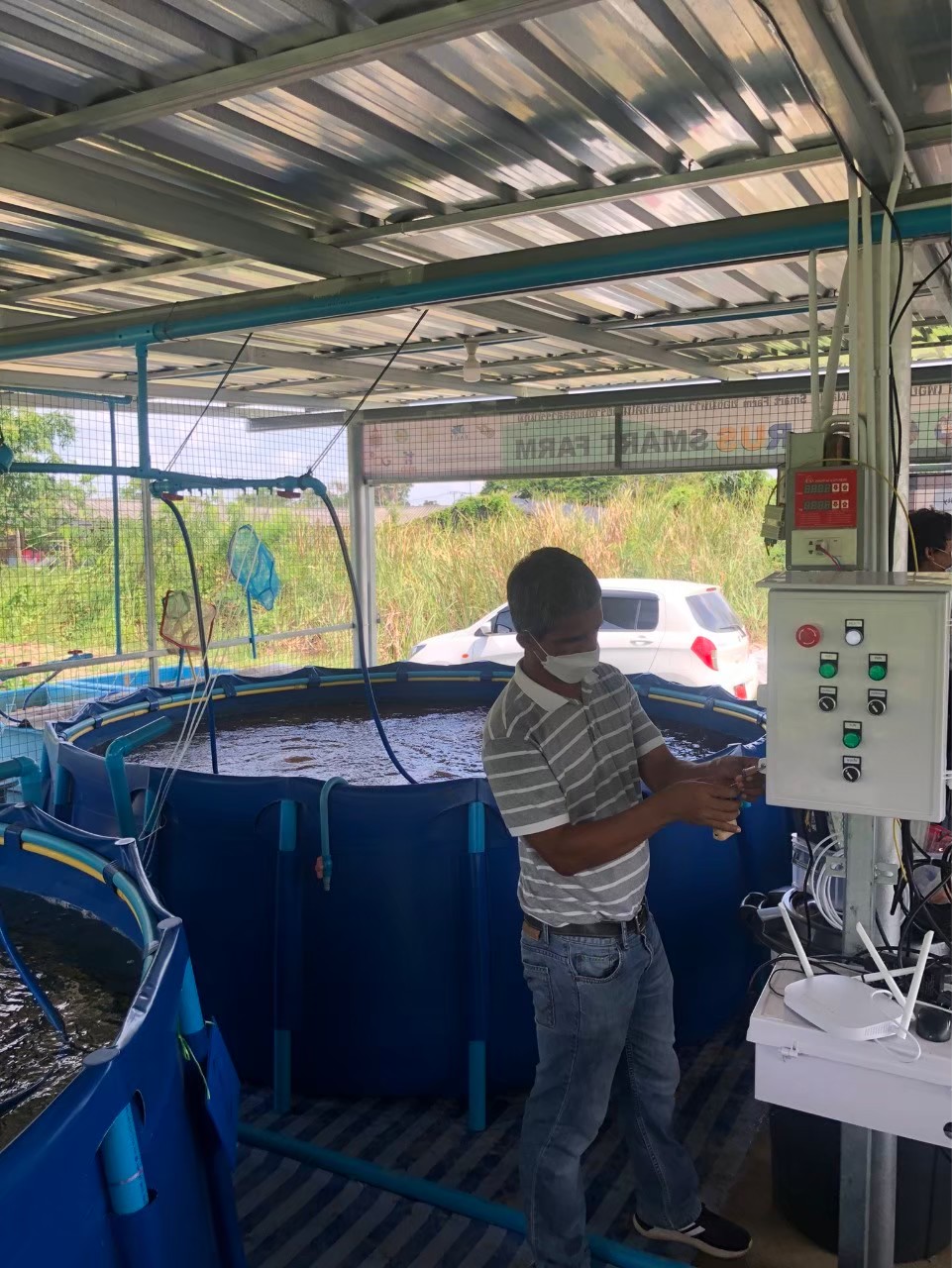 ติดตั้งระบบควบคุมปลาดุก x มหาวิทยาลัยเทคโนโลยีราชมงคลสุวรรณภูมิ