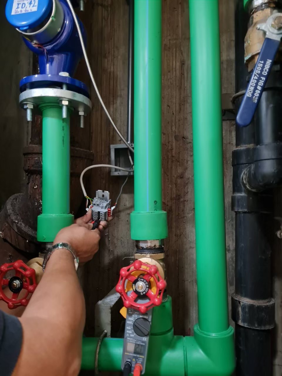 ติดตั้งวาล์ว และทดสอบวาล์วน้ำ x การบินไทย