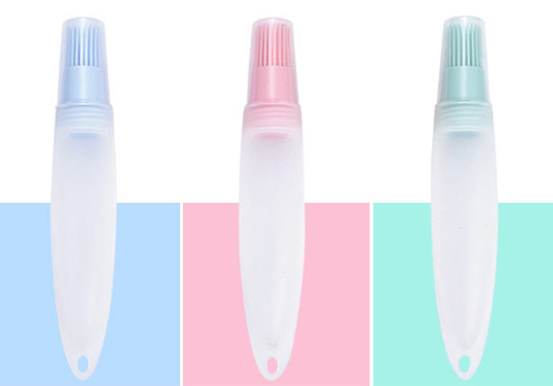 แปรงซิลิโคน,ขวดใส่น้ำมันพร้อมแปรง