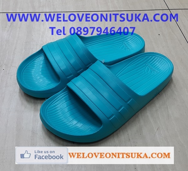 รองเท้าแตะ Adidas สีเขียวคราม เบา ใส่สบาย ของแท้ 100% เท่านั้น S77990