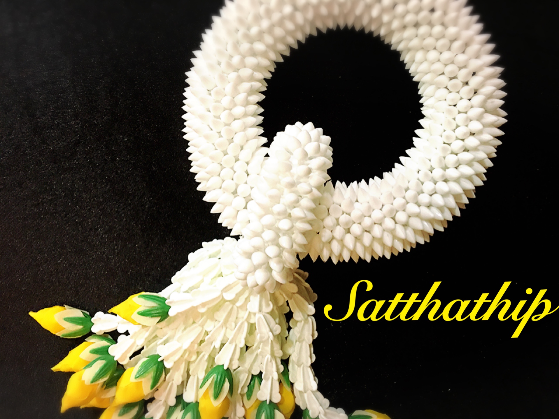 พวงมาลัยดอกพุด - พวงมาลัยดอกพุดประดิษฐ์ - พวงมาลัยประดิษฐ์