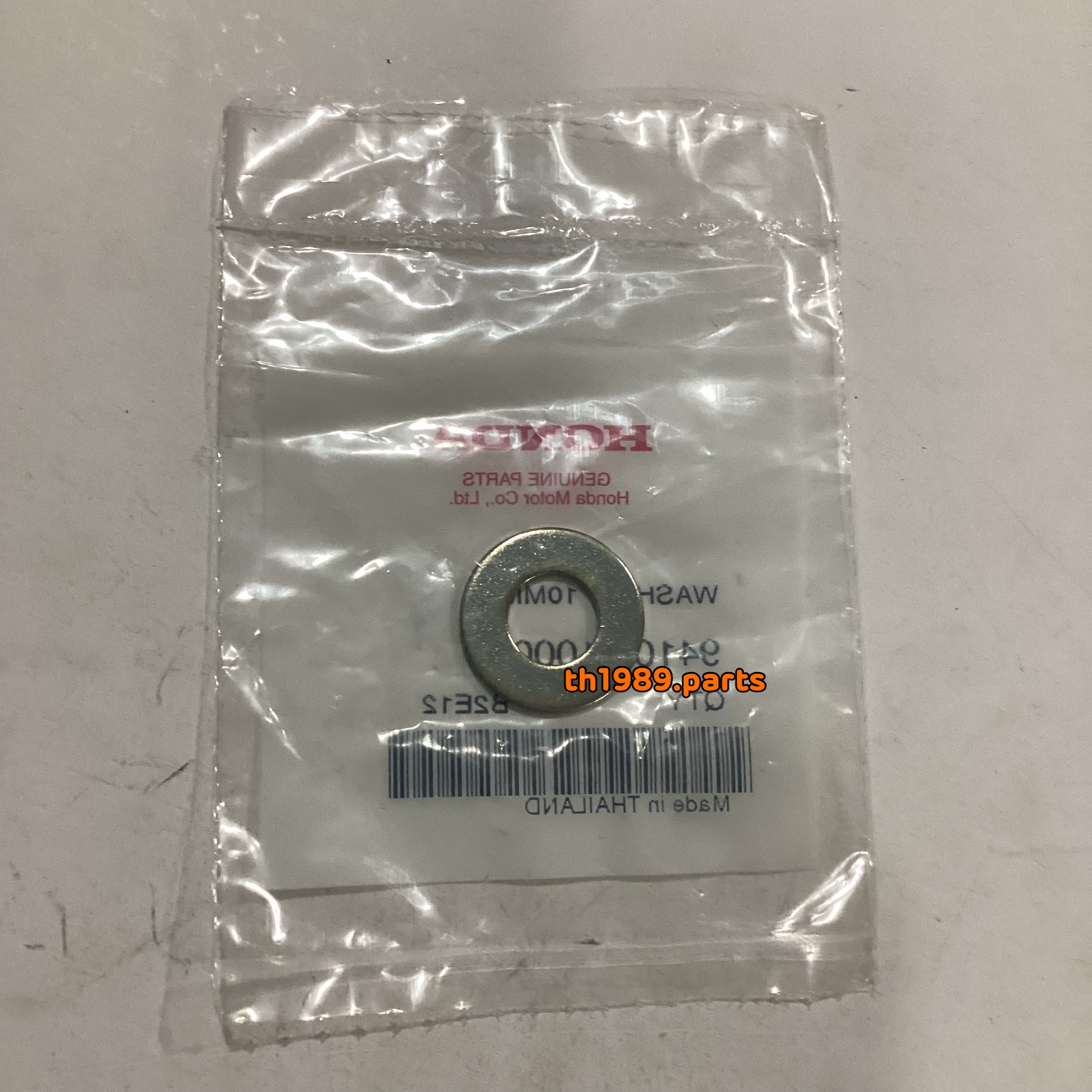 94101-10000 แหวนรอง, 10 มม. ใส่ที่โช๊คอัพหลัง , บังลม , สวิงอาร์ม ใส่ได้หลายรุ่น อะไหล่แท้ HONDA