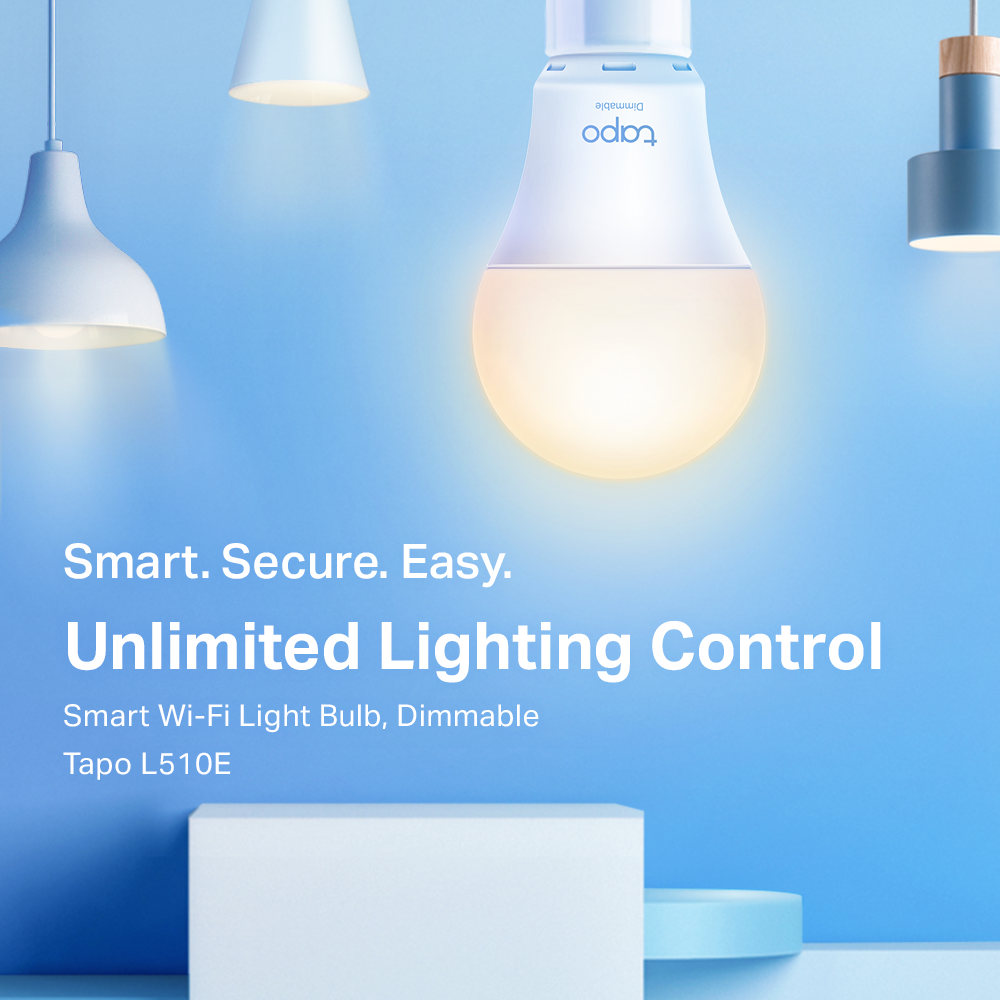 TAPO-L510E Smart Wi-Fi Light Bulb, Dimmable