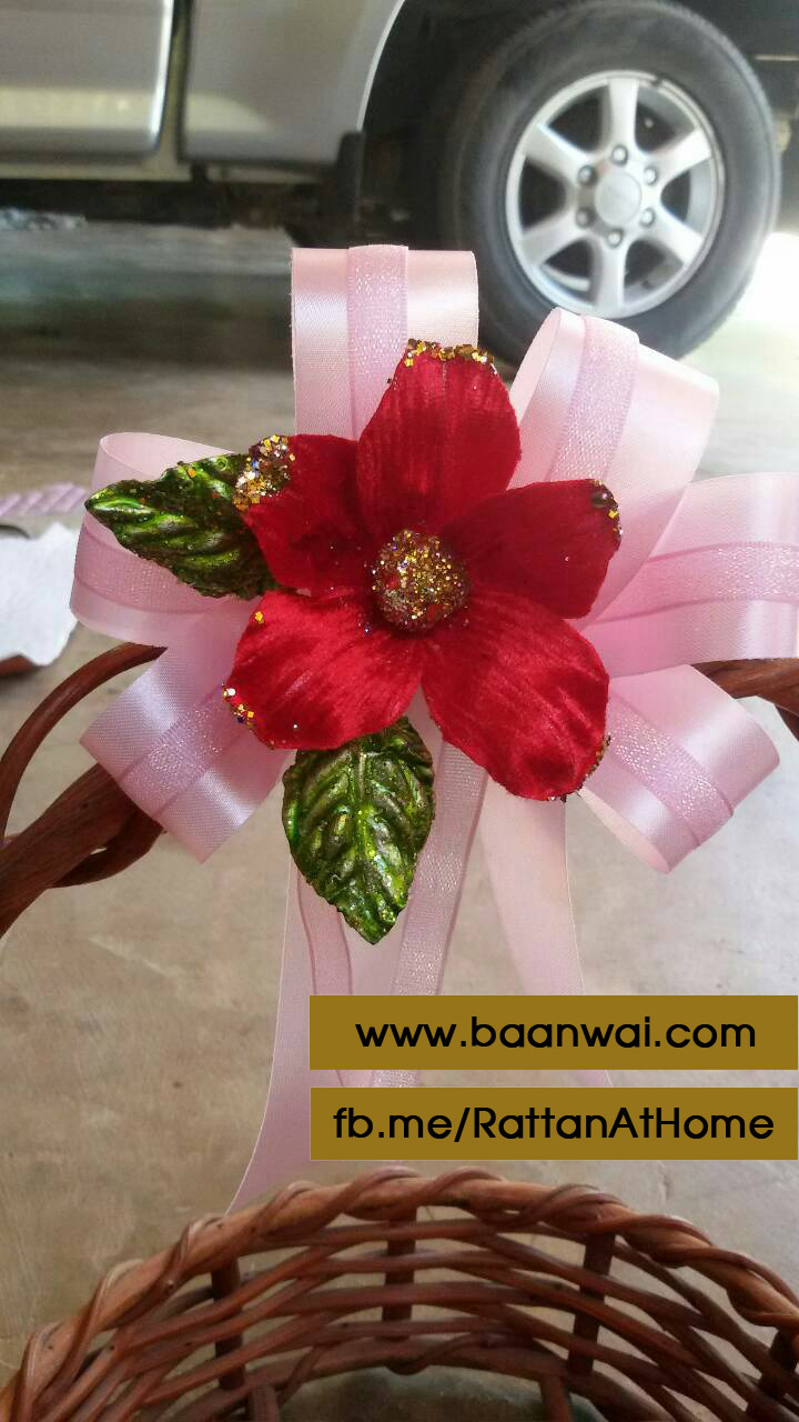 "งานตัวอย่าง" รับทำโบว์ติดกระเช้า โบว์ติดของชำร่วย โบว์ของขวัญ โบว์รางวัล โบว์ประกวด โบว์ติดรางวัล