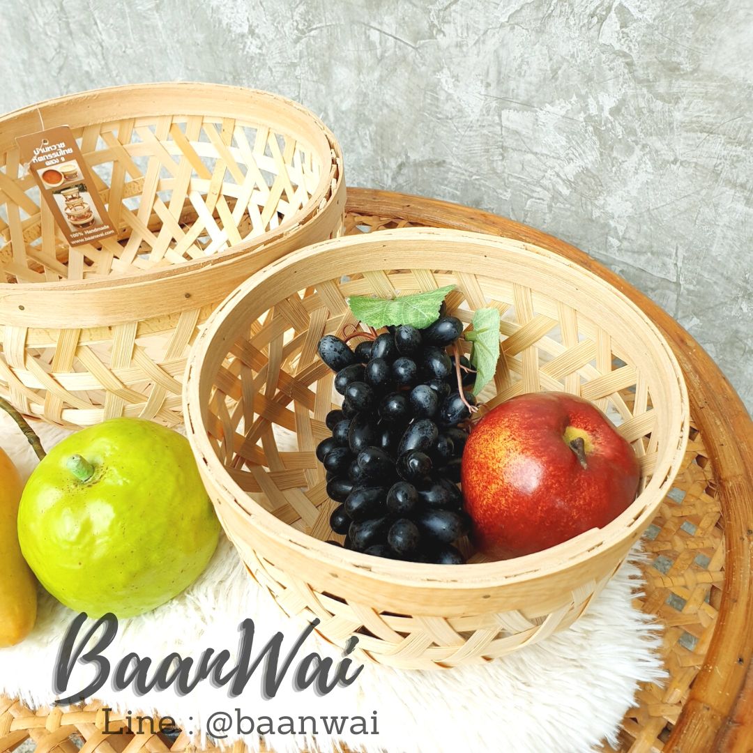 ตะกร้าไม้สาน ตะกร้าใส่ของ ตะกร้า ตะกร้าอเนกประสงค์