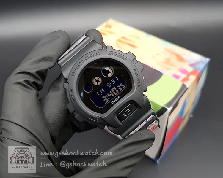 CASIO G-SHOCK นาฬิกาข้อมือ นาฬิกากันน้ำ นาฬิกาของแท้ ประกันศูนย์ CMG 1 ปี DW-6900BBA-1STCR ดำ