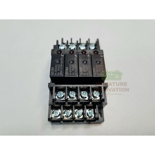 Relay Coil 24VDC สำหรับงานอุตสาหกรรม (4 Channel-สีดำ)