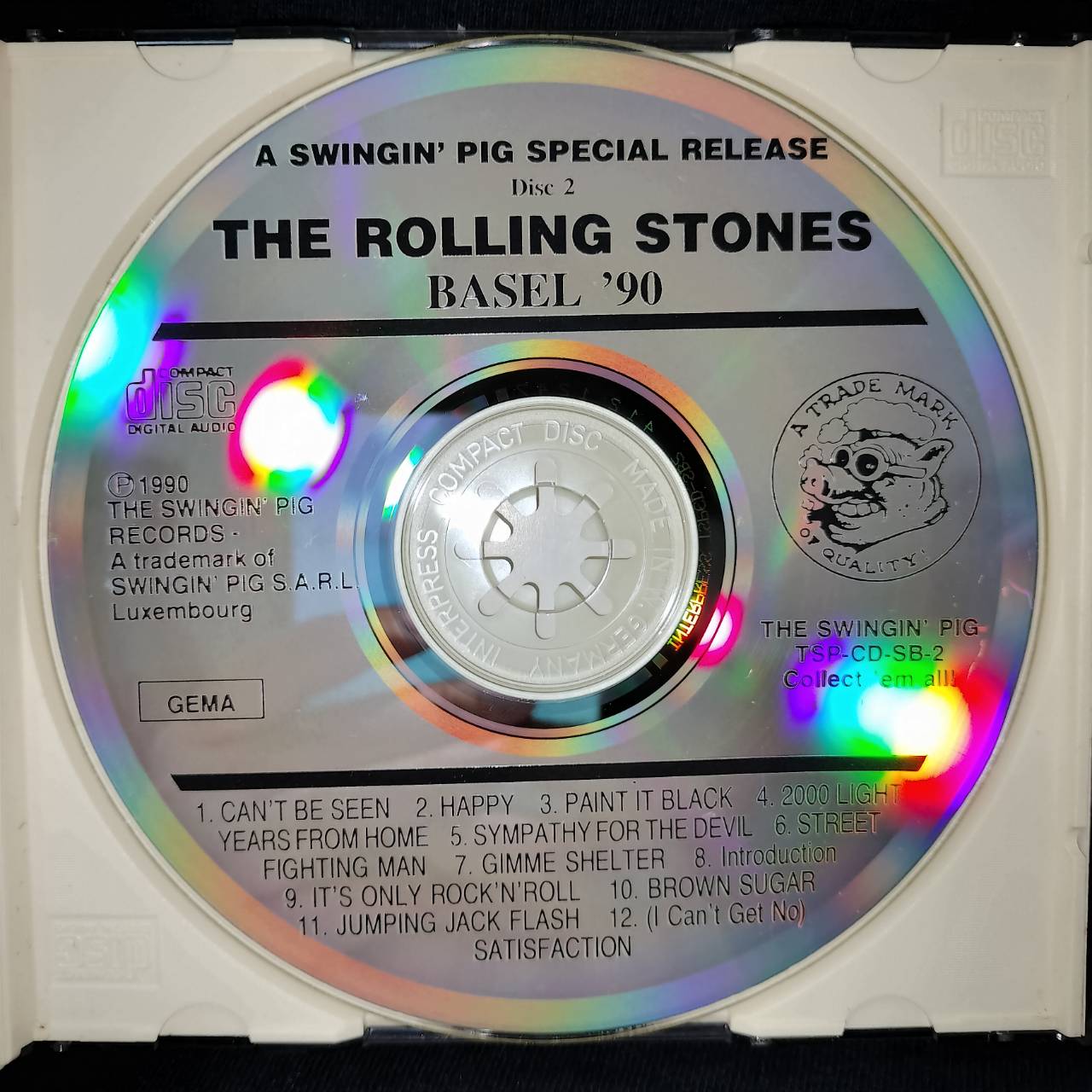 The Rolling Stones – Basel '90 / GERMANY / บุ๊คเลทเก่าเก็บ / 2CD / แผ่นดี
