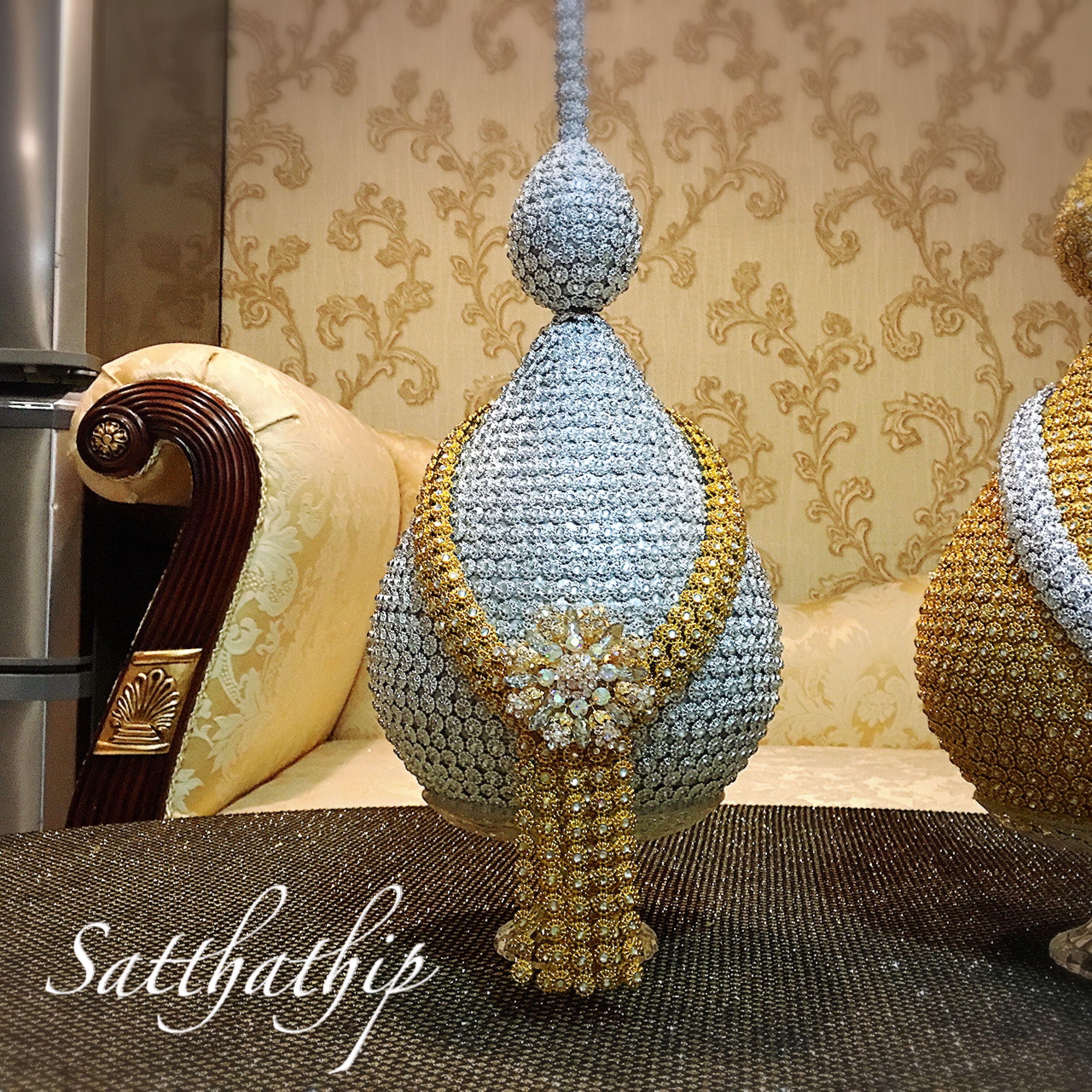 พานพุ่ม - พานพุ่มสักการะ - พานพุ่มเงินทอง - พานพุ่มนพเก้า - Phan bush