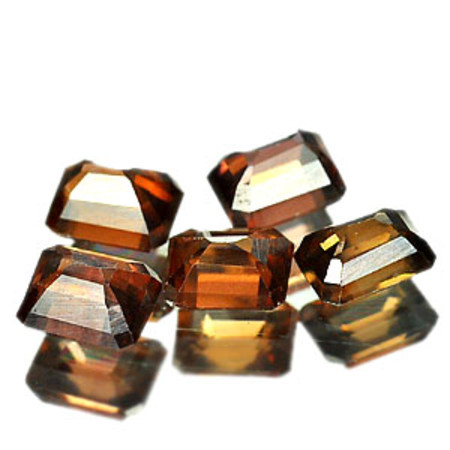 เพทายดิบสีน้ำตาล (Zircon) 2.72 กะรัต 5 ชิ้นไม่เผา