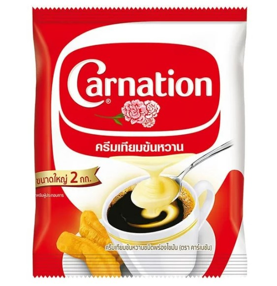 ครีมเทียมข้นหวาน (แบบถุง) ตราคาร์เนชั่น Carnation Sweetened Beverage Creamer 2kg. (02-0161)