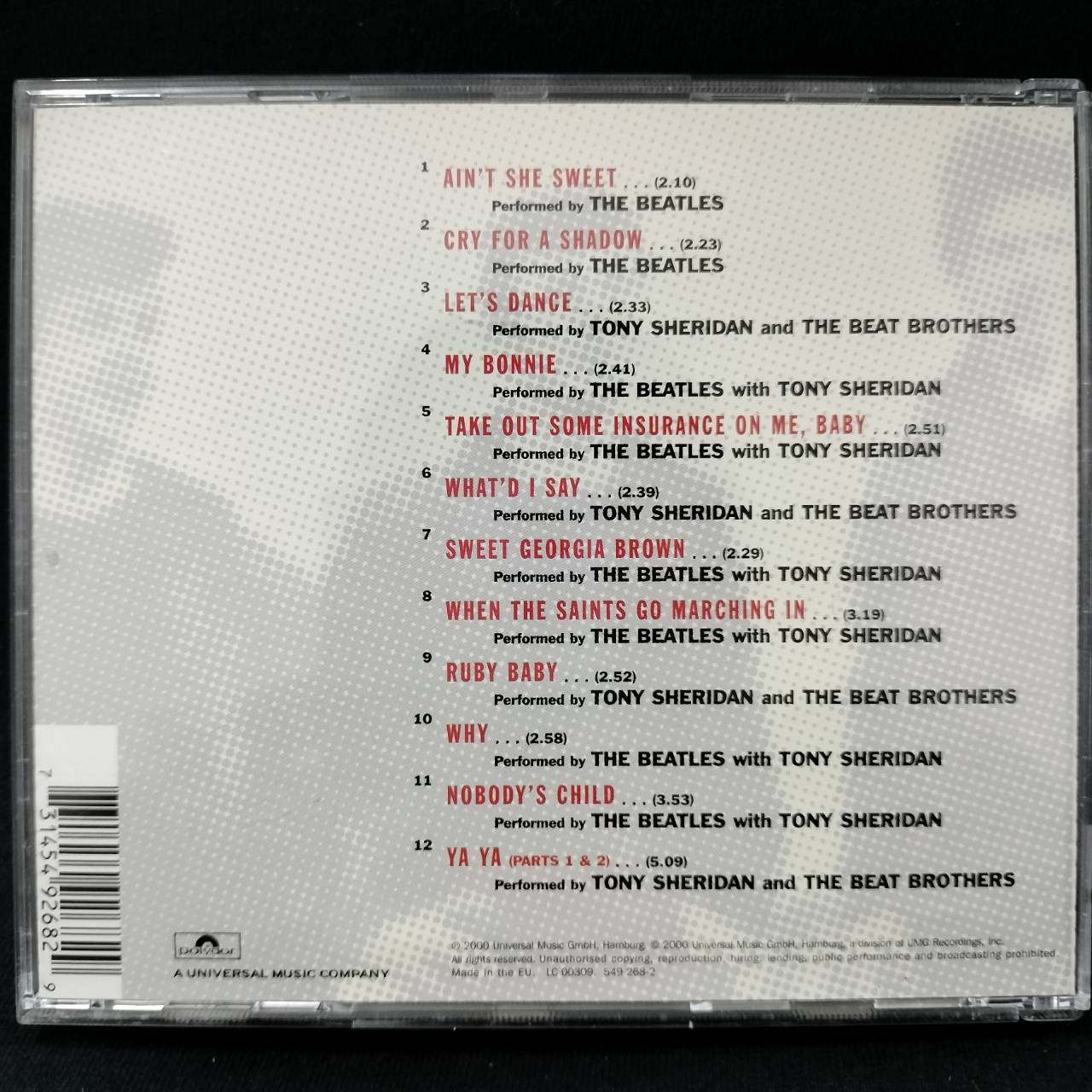 The Beatles Featuring Tony Sheridan – In The Beginning (Circa 1960) / EU / แผ่นดี