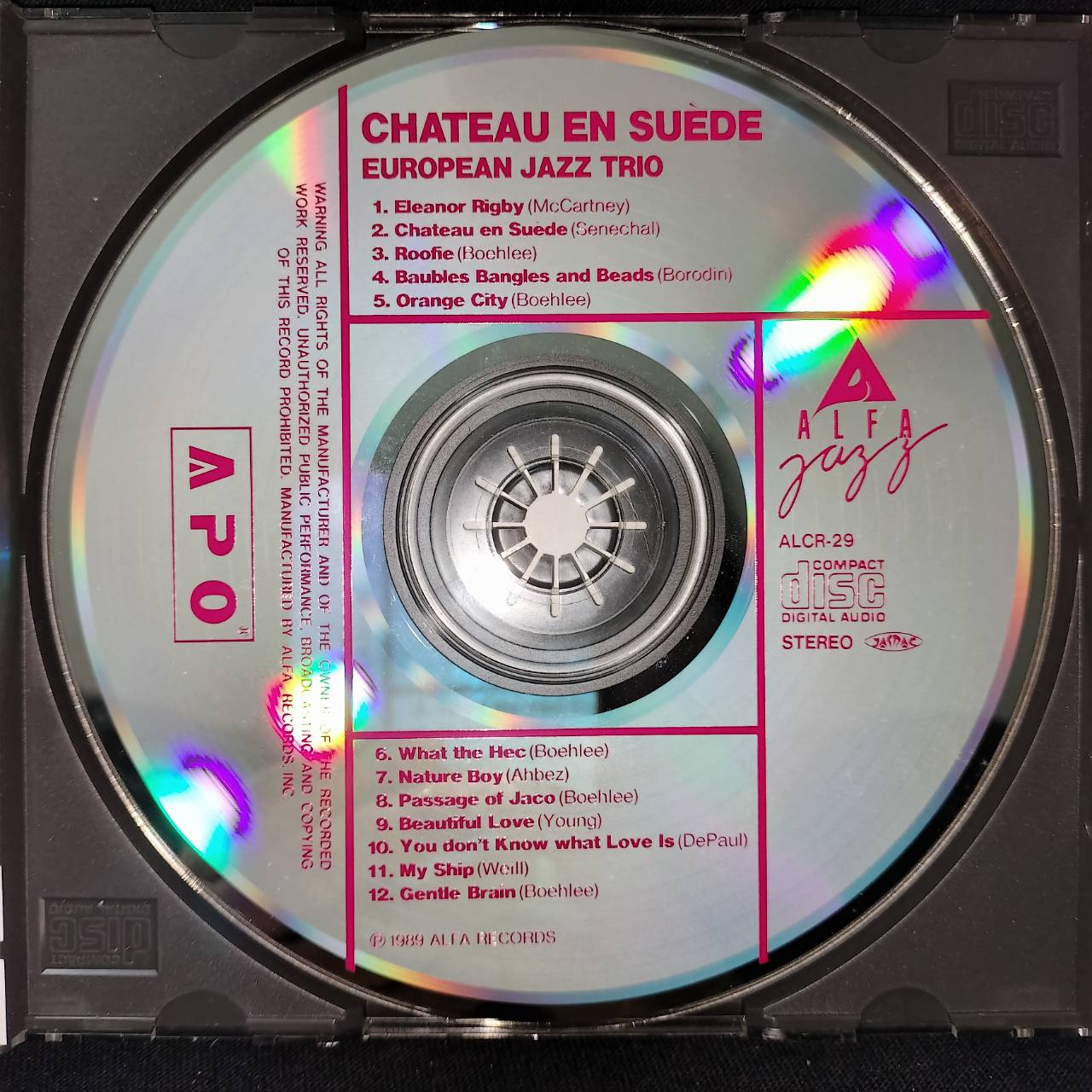 European Jazz Trio – Chateau En Suede / JAPAN / แผ่นดี