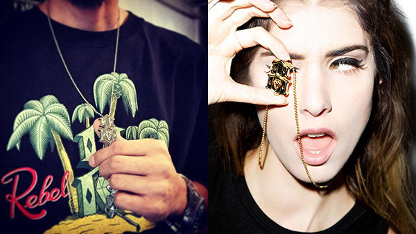 REBEL8 - Metal 8 Necklace - Gold (สร้อยคอ)