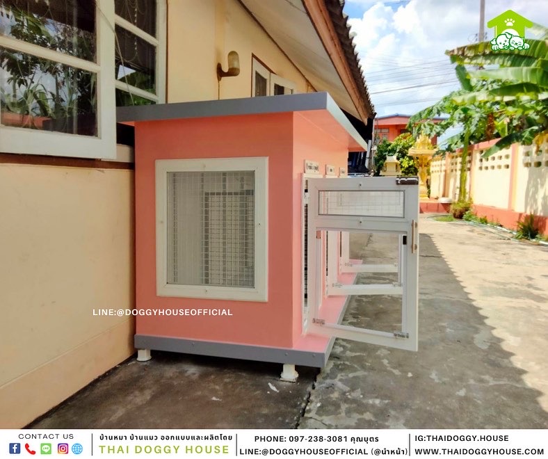 บ้านหมา 3ประตู แบบบ้าน Box Style