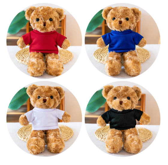 รับผลิต,ตุ๊กตาน้องหมี,ตุ๊กตาพร้อมมีใส่เสื้อ,ตุ๊กตาหมีสกรีนโลโก้,ตุ๊กตาหมีของขวัญ,โรงงานผลิตตุ๊กตาหมี,ของขวัญ,ของแจก,30cm,ราคาถูก