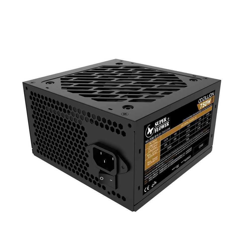 POWER SUPPLY SUPER FLOWER ZILLION 80+ BRONZE 750WATT [3Y]