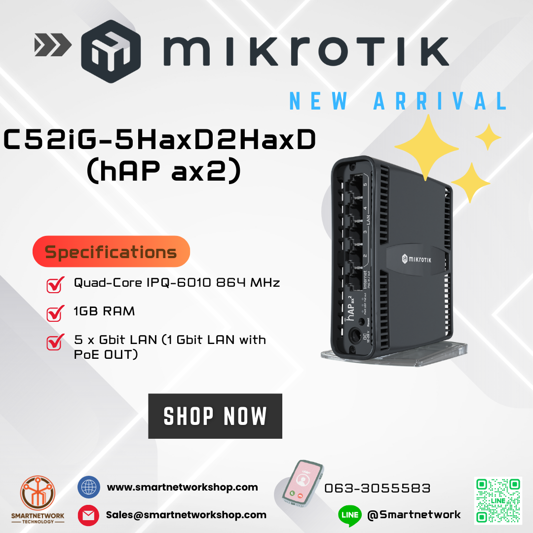 Mikrotik C52iG-5HaxD2HaxD-TC (hAP ax²)