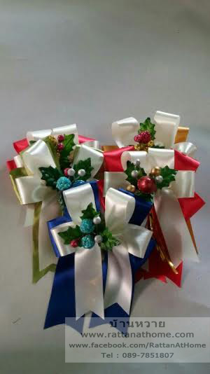 "งานตัวอย่าง" รับทำโบว์ติดกระเช้า โบว์ติดของชำร่วย โบว์ของขวัญ โบว์รางวัล โบว์ประกวด โบว์ติดรางวัล