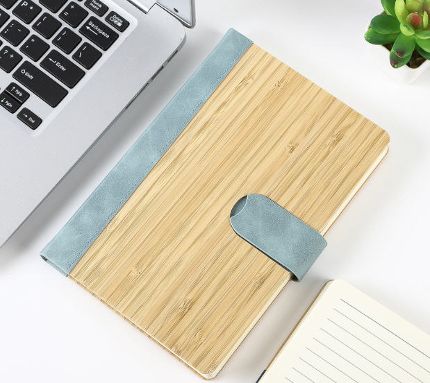 สมุดลายไม้ไผ่,สมุดโน้ต,รับทำสมุดโน้ต,สกรีนโลโก้,A5,สกรีน,สมุดโน้ตPU