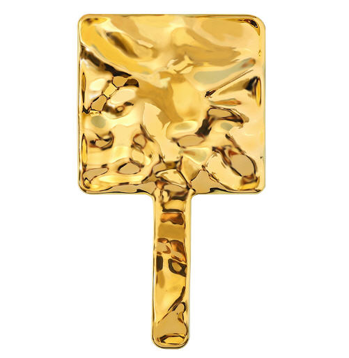 กระจกแต่งหน้า,กระจกด้ามจับ,กระจกด้ามจับสี่เหลี่ยม,ขนาด9cm*16cm