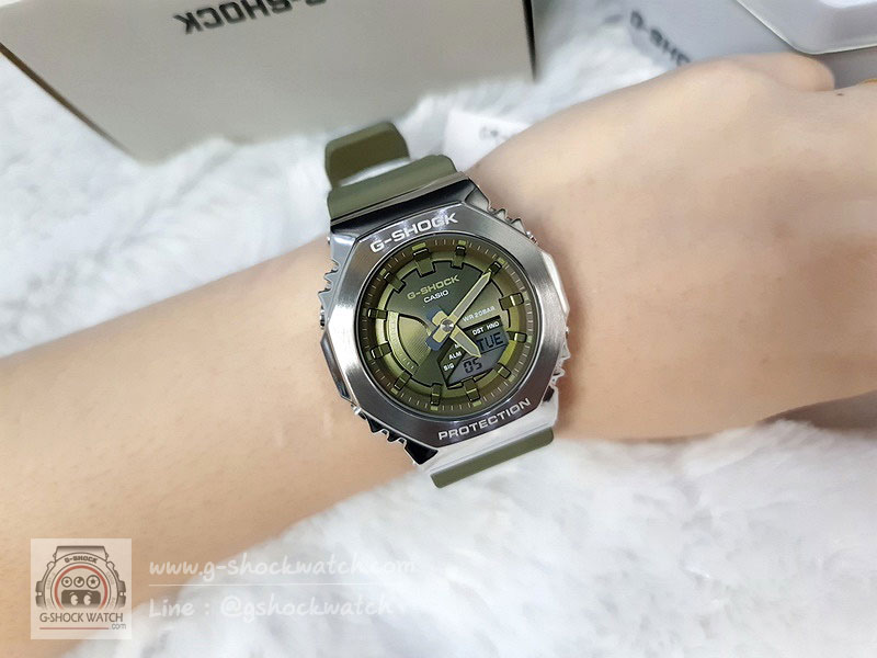 CASIO G-SHOCK นาฬิกาข้อมือ นาฬิกากันน้ำ นาฬิกาของแท้ ประกันศูนย์ CMG 1 ปี รุ่น GM-S2100-3A