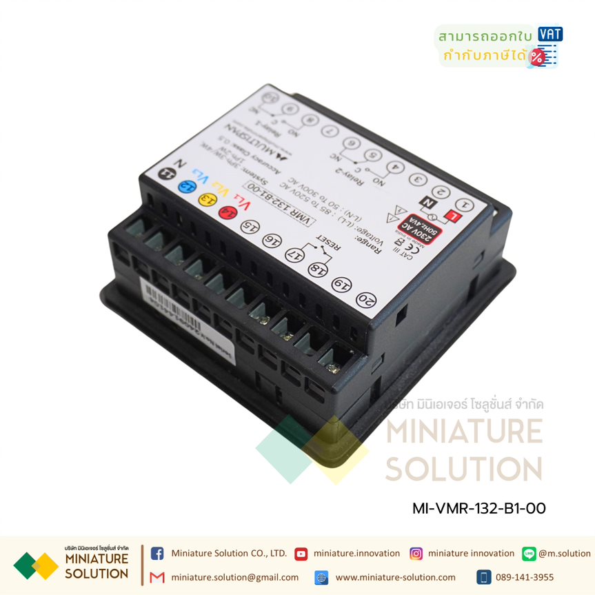 VMR-132-B1-00 Voltage monitoring Relay Panel Mount จอแสดงโวลต์ มีรีเลย์สั่งงานเพื่อผิดปกติ OVER UNDER Phase Loss