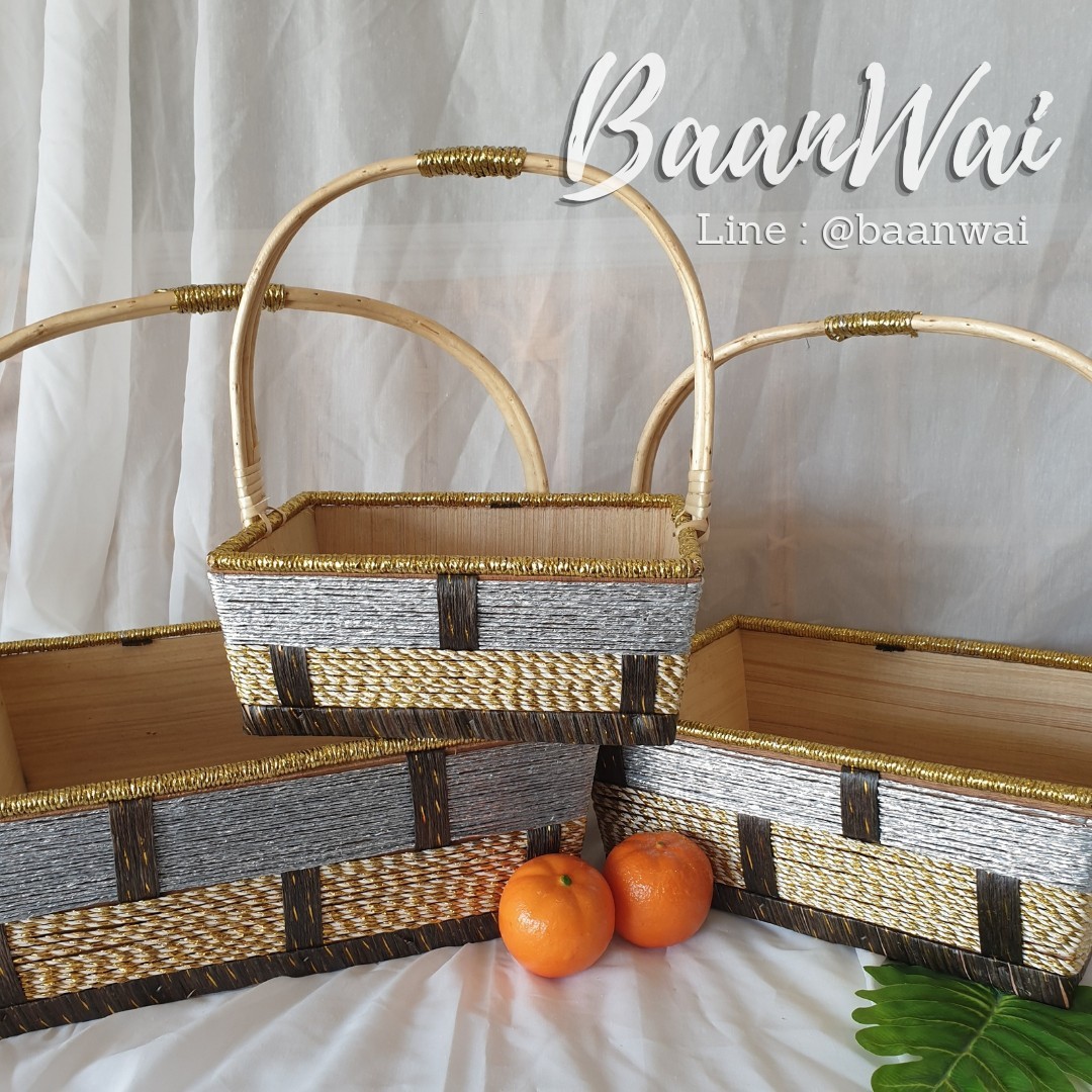 กระเช้า Code-005 VIP ทรงเหลี่ยม