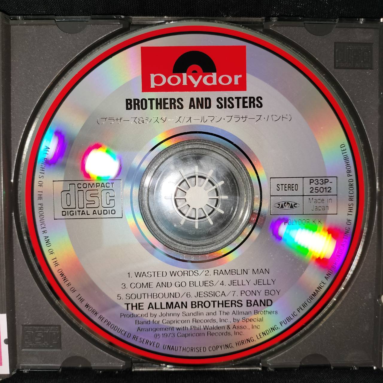 The Allman Brothers Band – Brothers And Sisters / JAPAN / มีรอยบ้าง