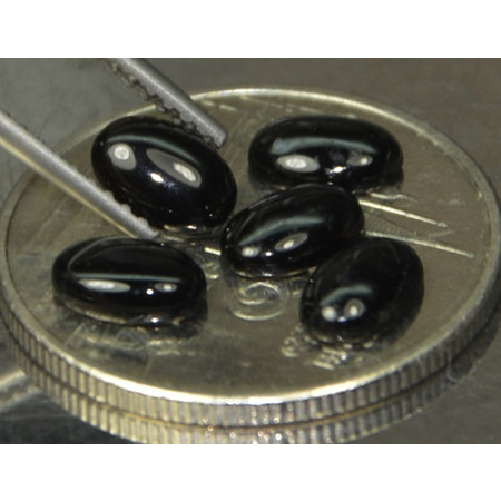 พลอยสปิเนล (Black Spinel) 1.85 กะรัต 5 ชิ้น