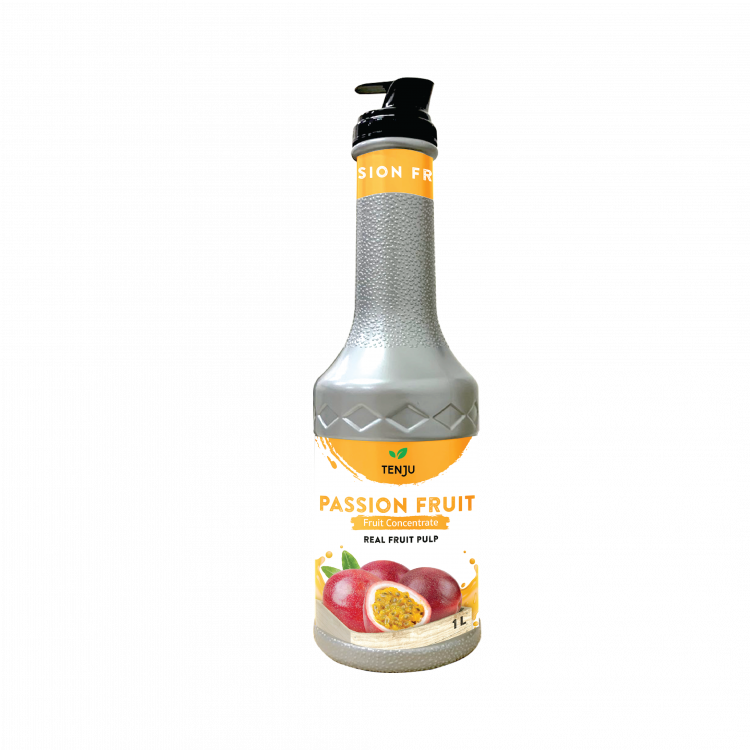 Tenju Fruit Concentrate Passion Fruit 1 Lt. เท็นจู น้ำผลไม้เข้มข้น รสเสาวรส 1 ลิตร (05-8484)