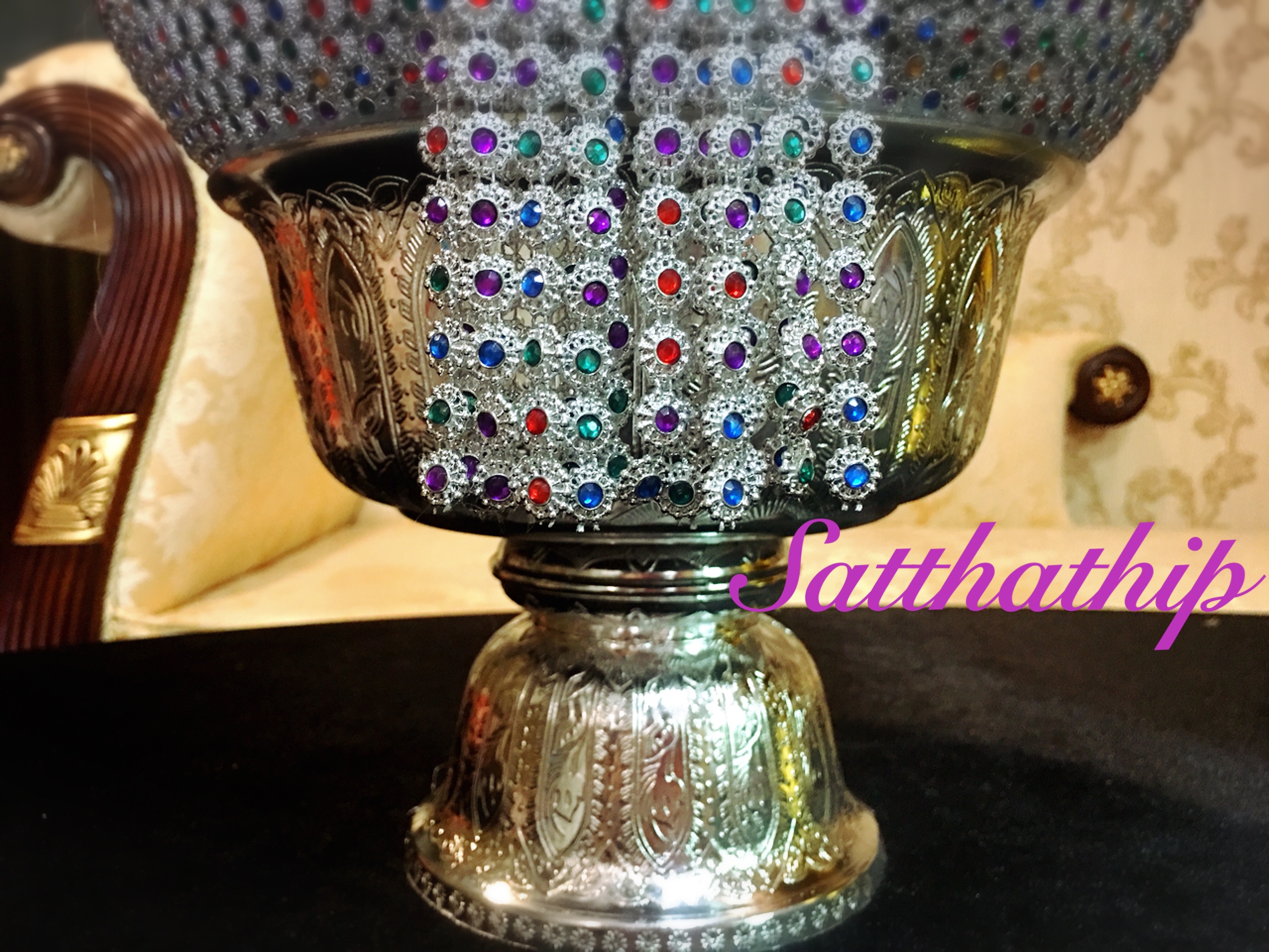 พานพุ่ม - พานพุ่มสักการะ - พานพุ่มเงินทอง - พานพุ่มนพเก้า [12 นิ้ว/ 6,800บาท/คู่]