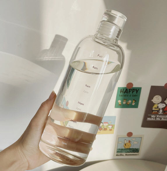 ขวดแก้วใส่น้ำ,ขวดแก้วน้ำ,500ml,750ml,+ปลอกหุ้ม