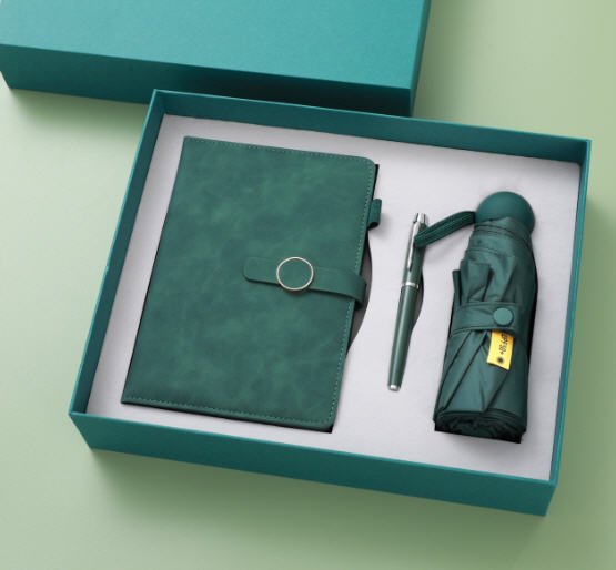 ชุดของขวัญปีใหม่,ชุดสมุด+ปากกา+ร่ม,ของขวัญปีใหม่สกรีนโลโก้