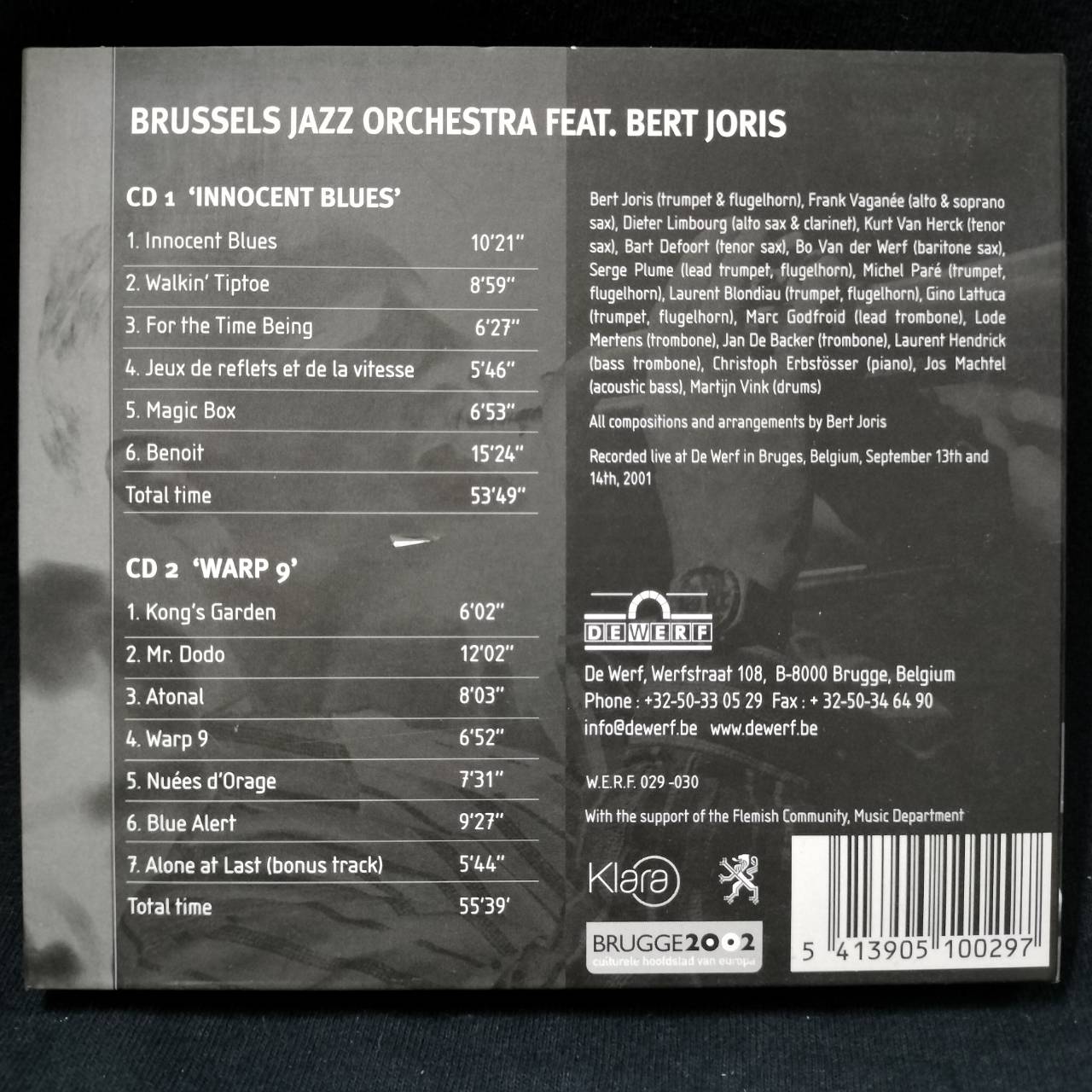 Brussels Jazz Orchestra – The Music Of Bert Joris / BELGIUM / 2CD / แผ่นสวย+แผ่นดี