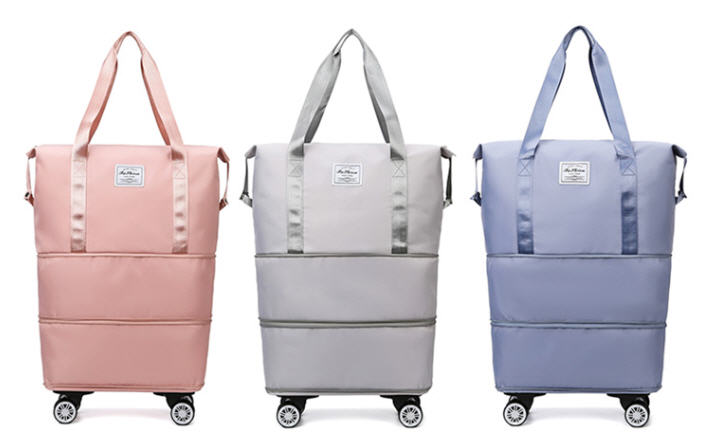 กระเป๋าใส่เสื้อผ้า,กระเป๋าผ้าล้อลาก,กระเป๋าผ้าพับได้ล้อลาก,สกรีนโลโก้,สินค้าพรีเมี่ยม,ของพรีเมี่ยม