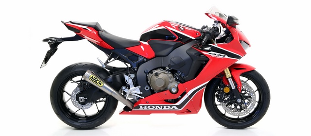 ท่อ Arrow สลิปออน ทรง GP Pro Race ไทเทเนียม สำหรับ CBR1000 2017+ (For Exhibition only)