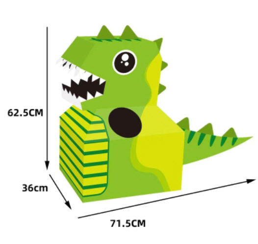 โมเดลไดโนเสาร์กระดาษ,ของเล่นลังกระดาษ,ของเล่นเด็กDIY