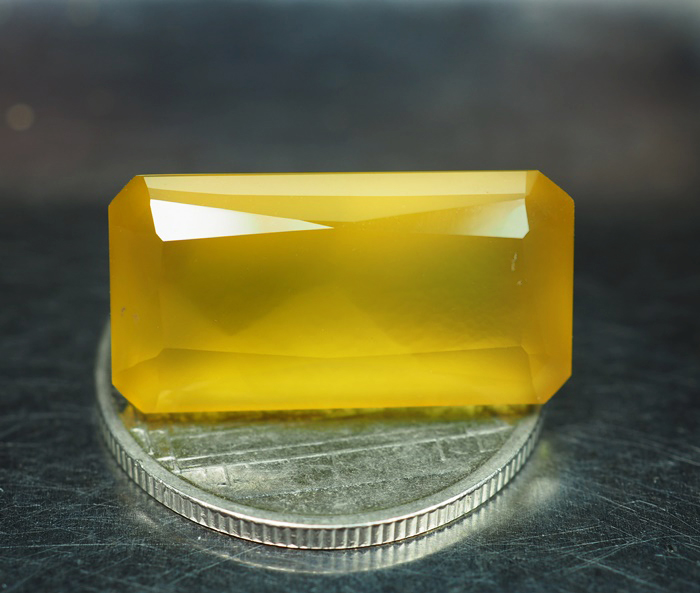 คาลซิโดนีสีเหลือง(Yellow Chalcedony) 11.90 กะรัต