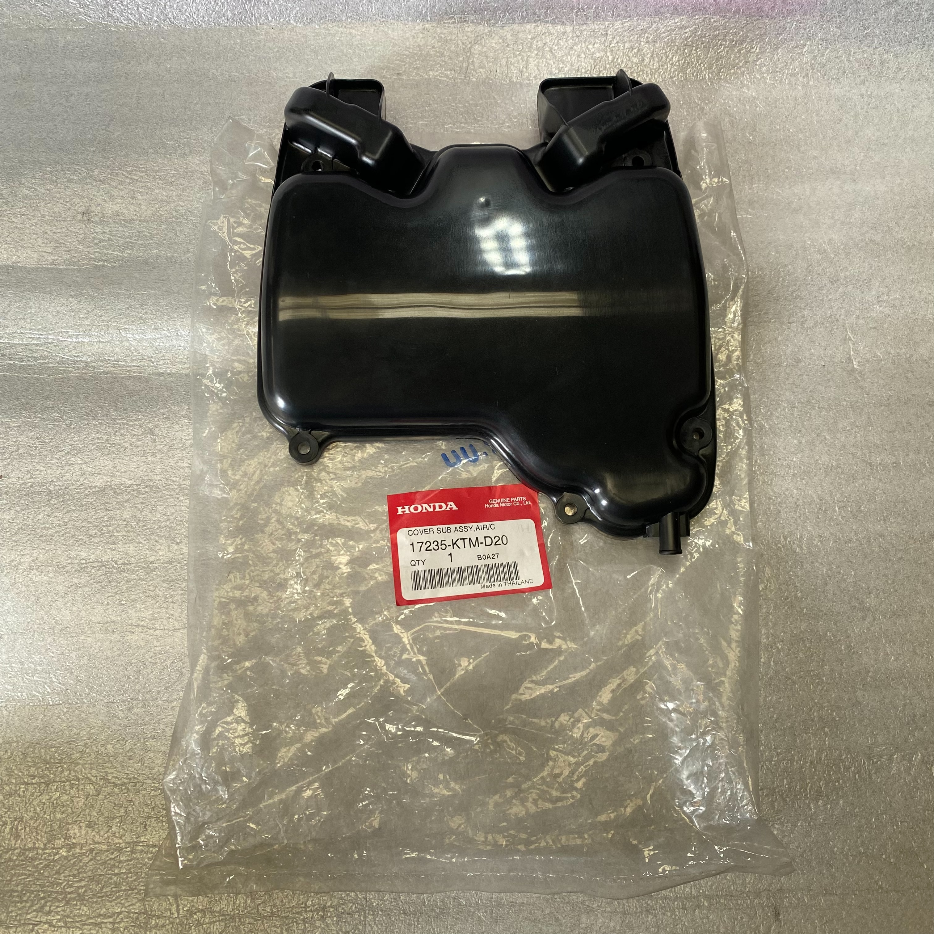 17235-KTM-D20 ชุดฝาครอบเรือนไส้กรองอากาศ WAVE125i (ไฟเลี้ยวบังลม) อะไหล่แท้ HONDA