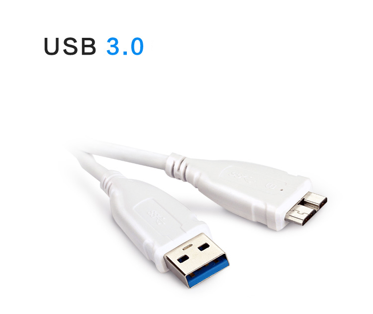 PISEN สายชาร์จ Micro USB 3.0 Data Transmit and Charging Cable ยาว 800 mm อุปกรณ์สำหรับรีชาร์จและซิงค์เพื่อโอนถ่ายข้อมูลแบบ 2-in-1 (For Smart Device) - สีขาว