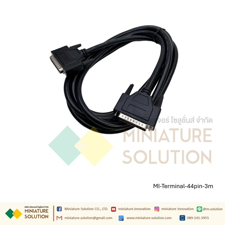 CN1(44Pin/DB44-Female)-Terminal Blocks DB44(Male)-to-DB44(Male) Cable servo driver relay terminal block สาย พร้อม เทอร์มินอล Terminal block + 3m data cable TS-020 TZQBX