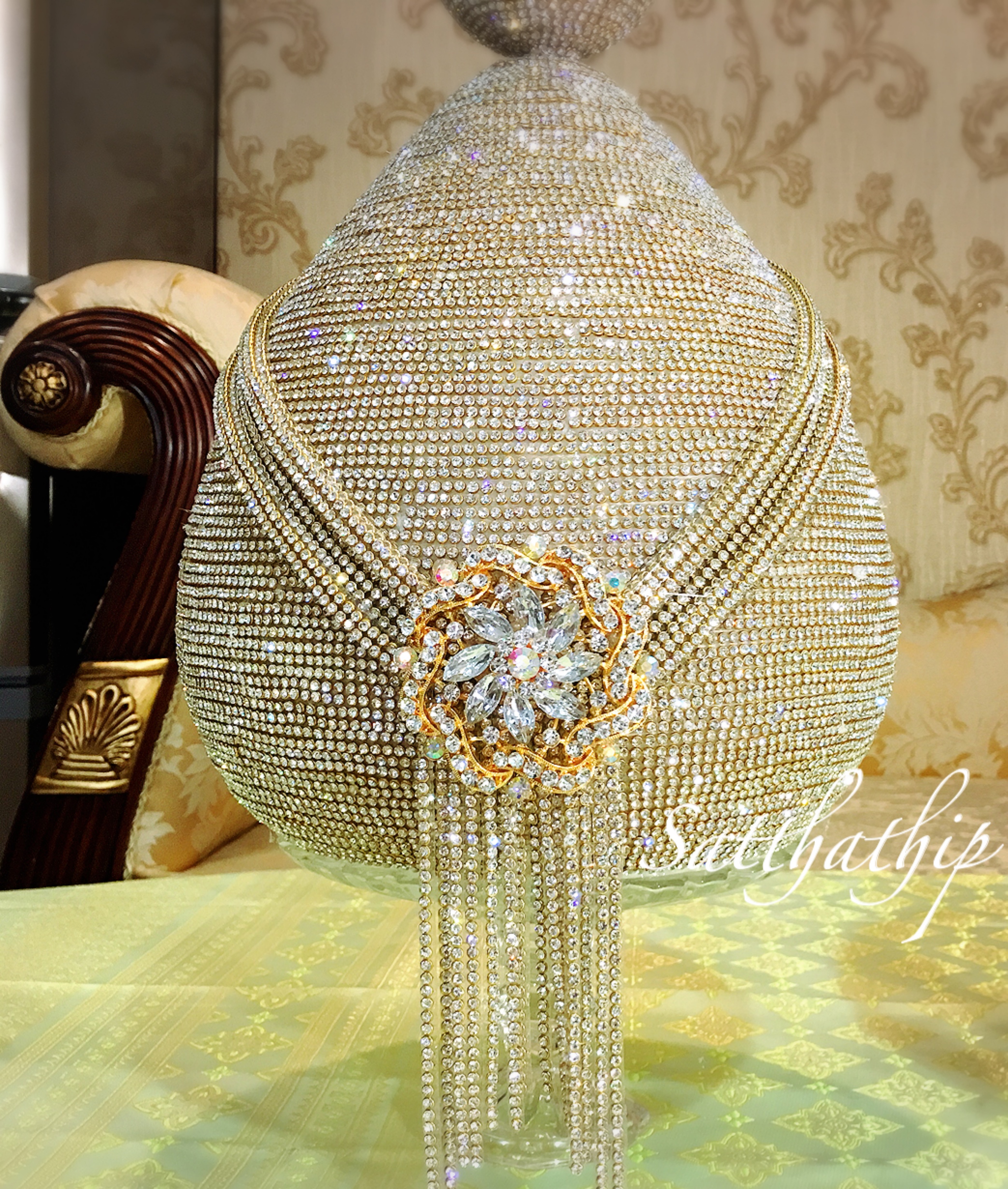 พานพุ่ม - พานพุ่มสักการะ - พานพุ่มเงินทอง - Phan bush