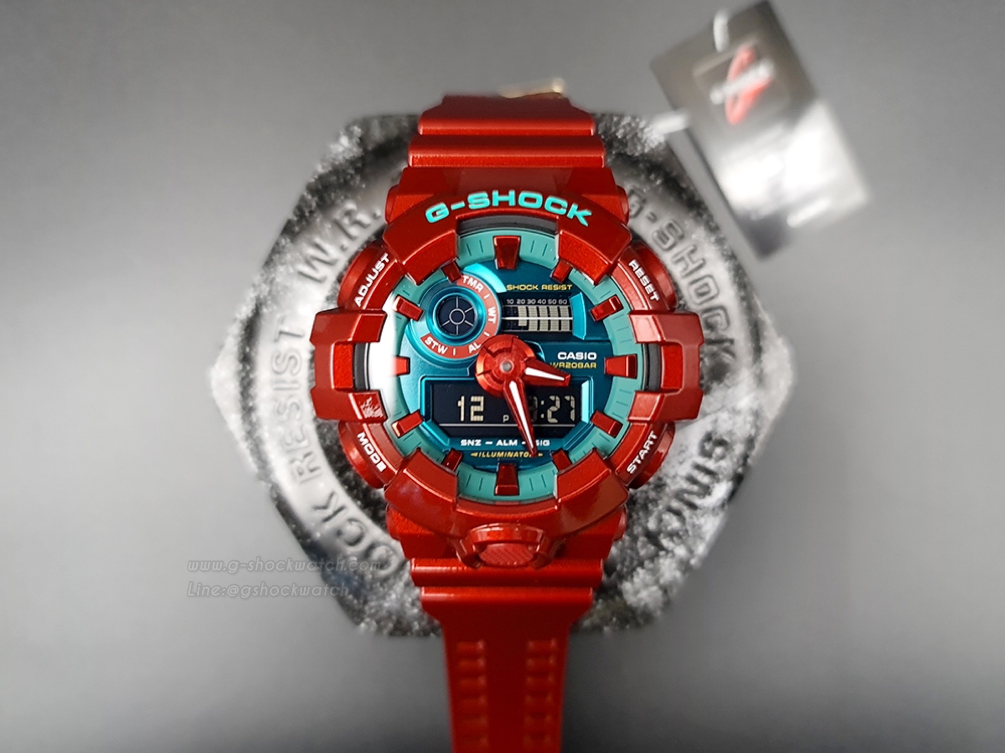 CASIO G-SHOCK นาฬิกาข้อมือ นาฬิกากันน้ำ นาฬิกาของแท้ ประกันศูนย์ CMG 1 ปี รุ่น GA-700DBR-4A