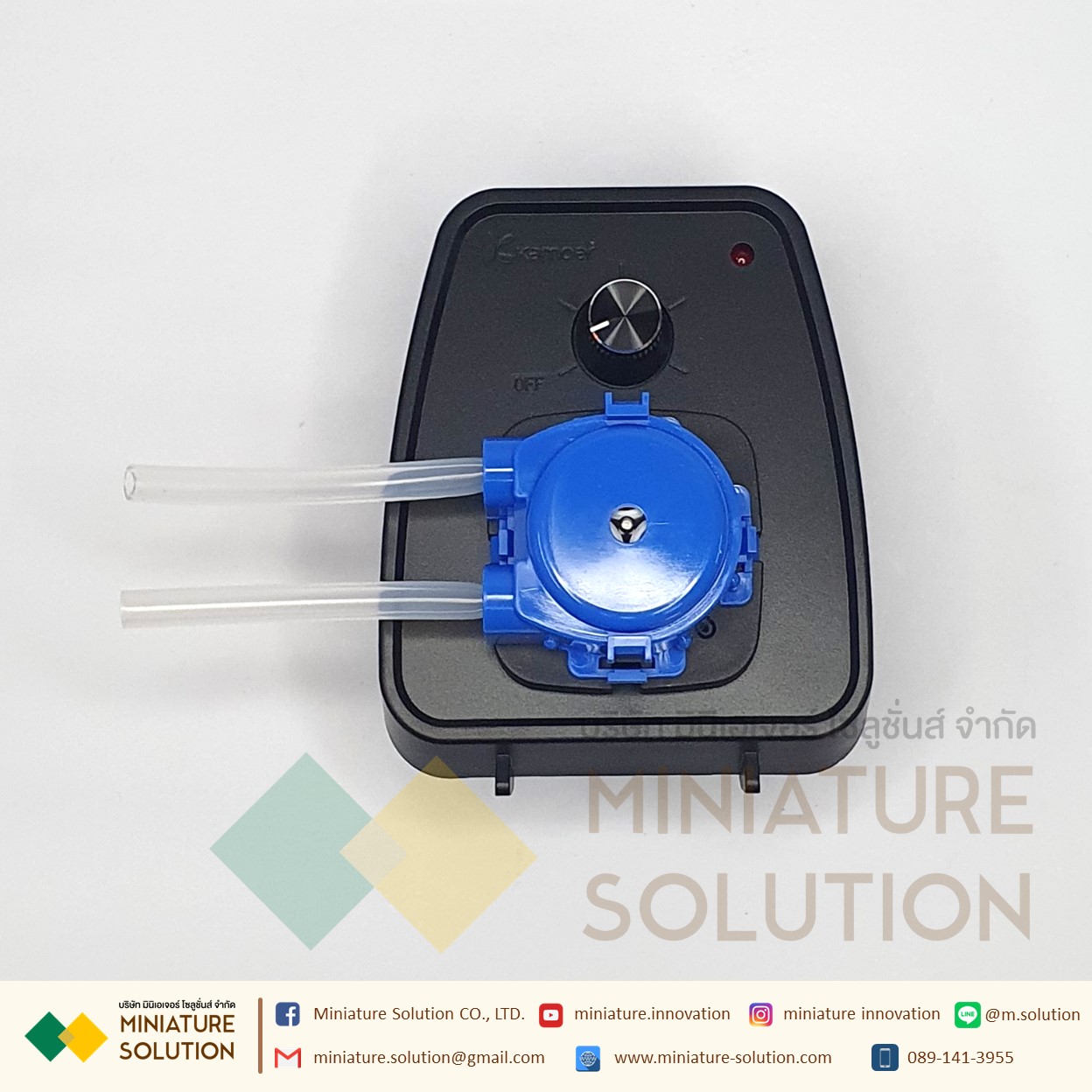 ชุดปั๊มสำเร็จรูปพร้อมใช้งาน Kamoer peristaltic pump เกรดอุตสาหกรรม(>65ml/min) (KCP-X-S10B) (24V5W)