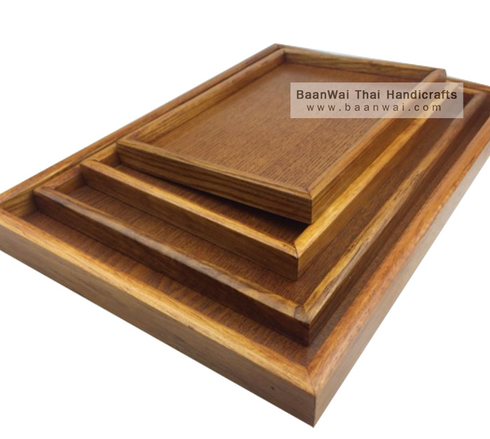 ถาดไม้ สี่เหลี่ยม