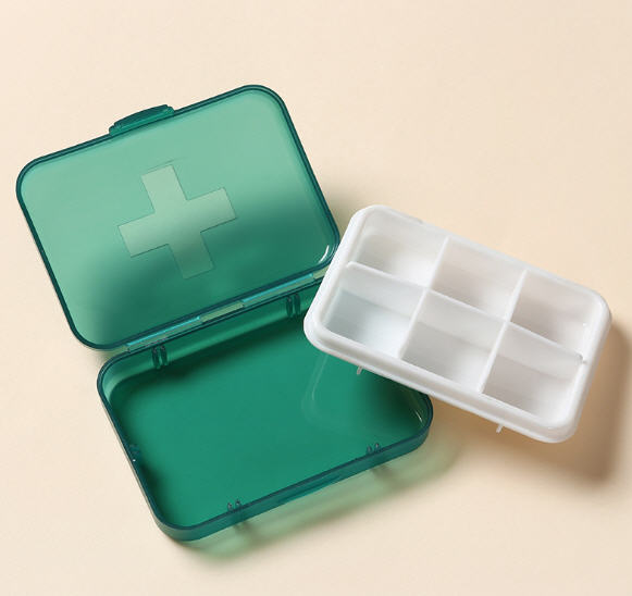 กล่องใส่ยา,กล่องยา,กล่องใส่ยาพกพา,ขนาด9.5*7.2*2.8CM