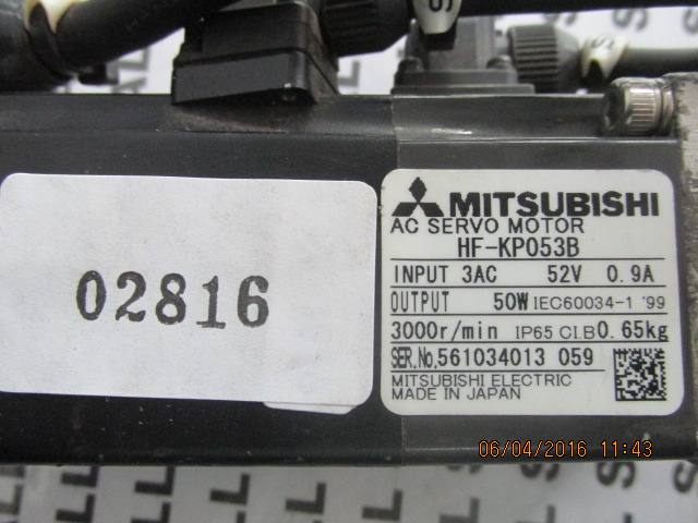 HF-KP053B MITSUBISHI SERVO MOTOR