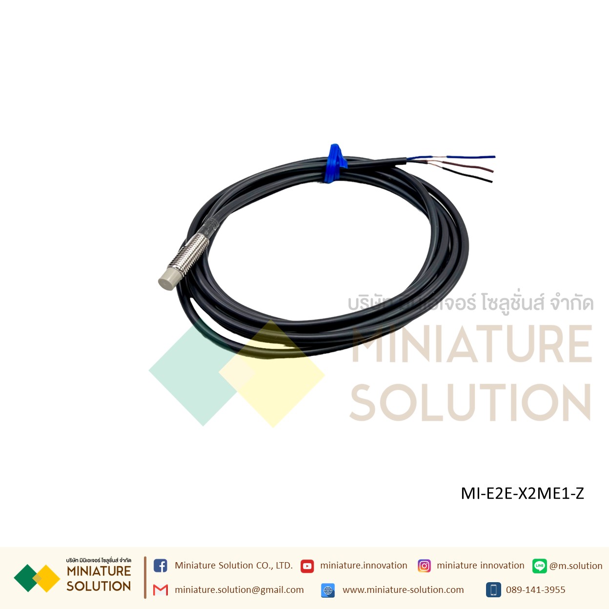 OMRON Proximity Sensor เซ็นเซอร์จับโลหะ ระยะจับ 2/10/14 มิล SIZE 8/18mm/M8 ไฟเลี้ยง 12-24 VDC PNP/NPN-NO